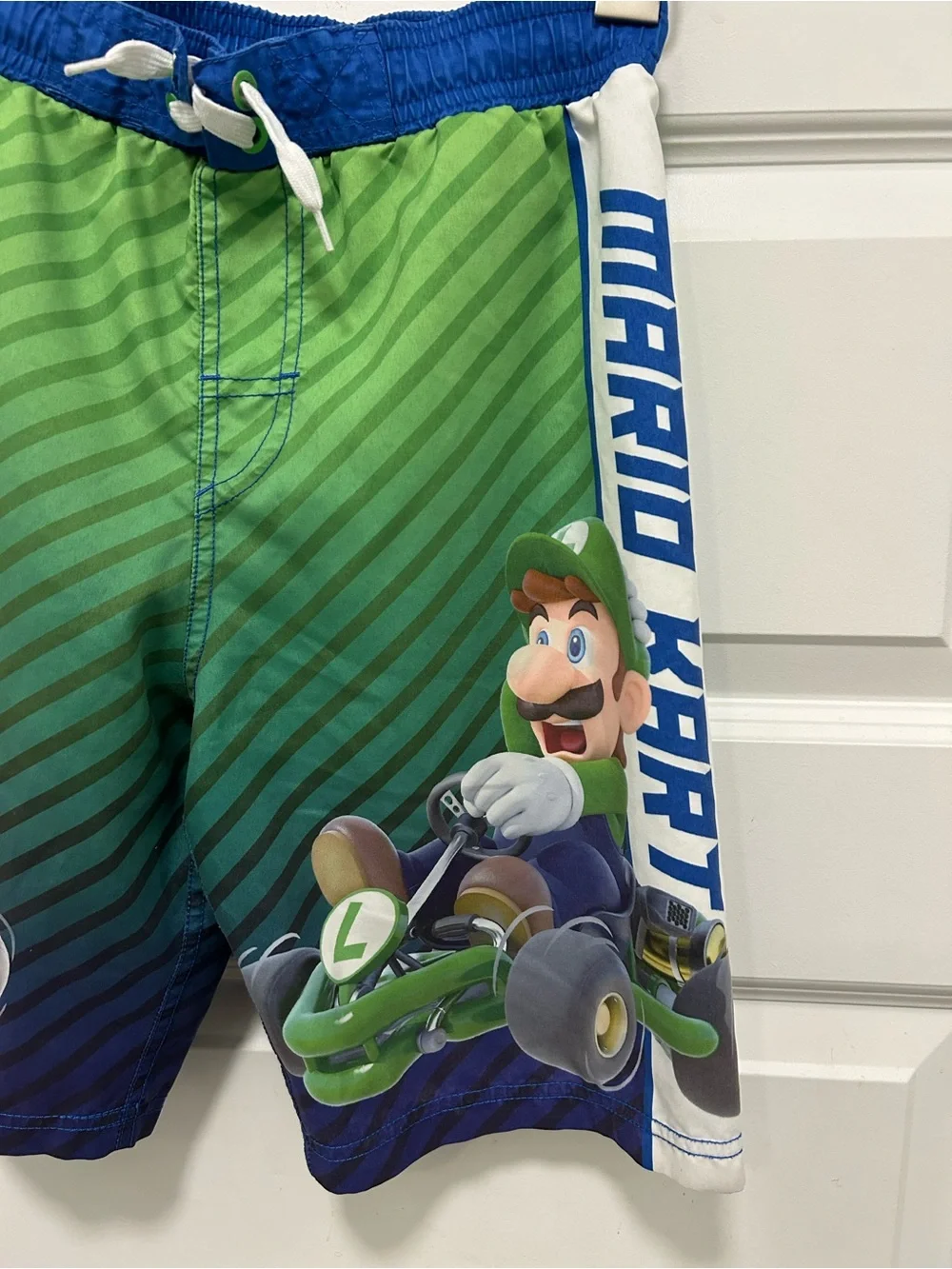 Nintendo Mario Kart Green Boys' Swim Shorts